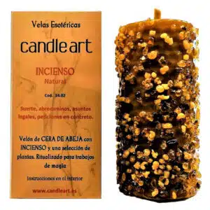 incense candle natural
